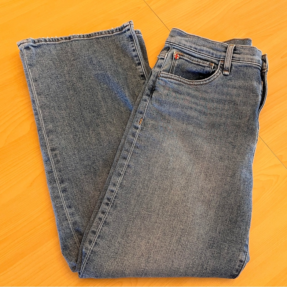 Hudson Rosalie High-Rise Wide-Leg Ankle Jeans Size 29